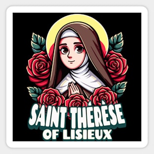 St Therese of Lisieux Little Flower Rose Catholic Saint Magnet